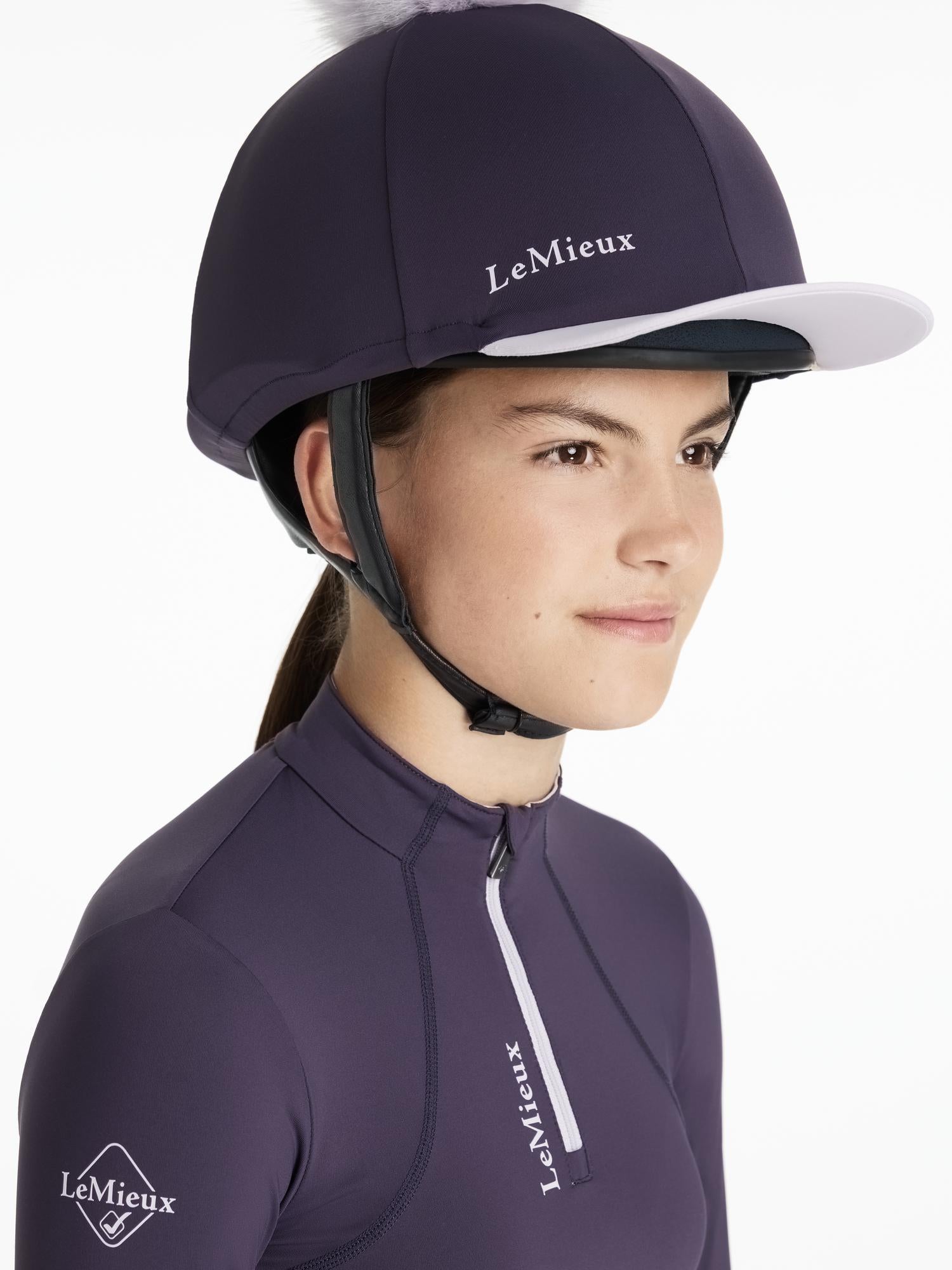 LeMieux Classique Pom Hat Silk Juniper
