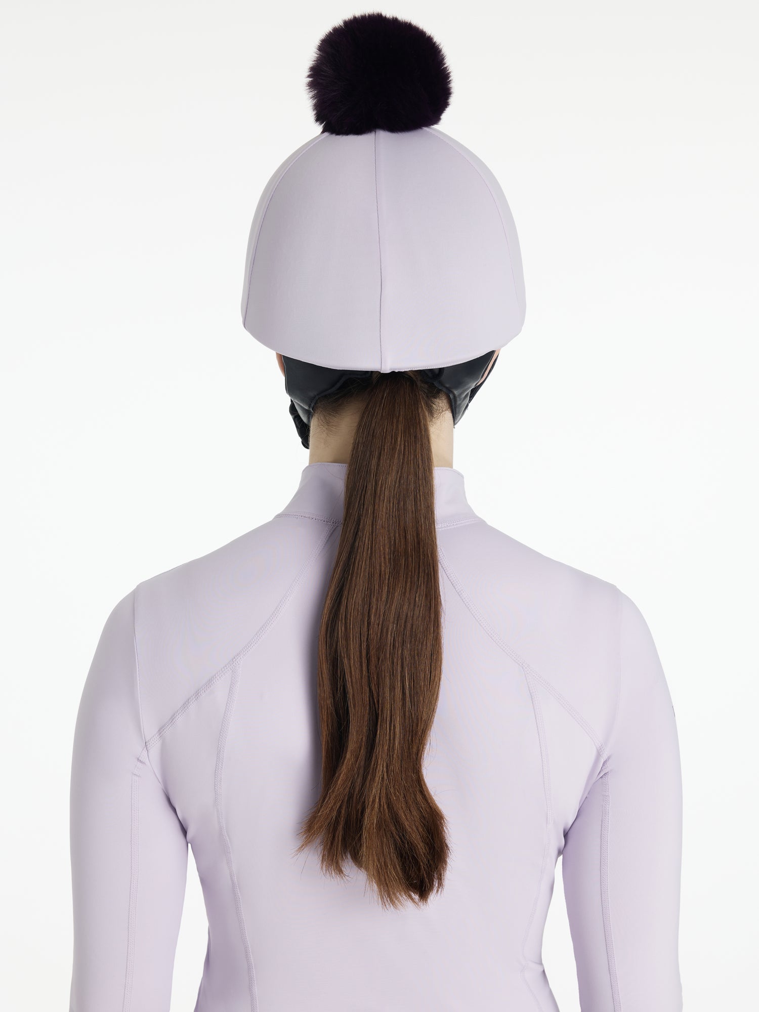 LeMieux Classique Pom Hat Silk Lilac