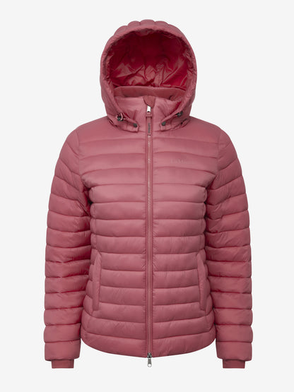 LeMieux Rose Hooded Puffer Jacket Cranberry