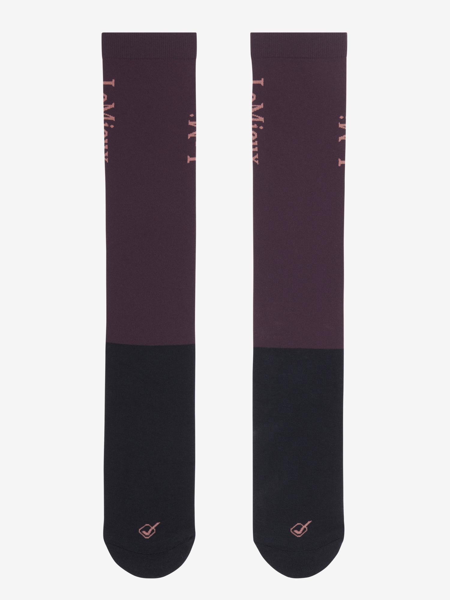 LeMieux Competition Socks 2 Pack Damson