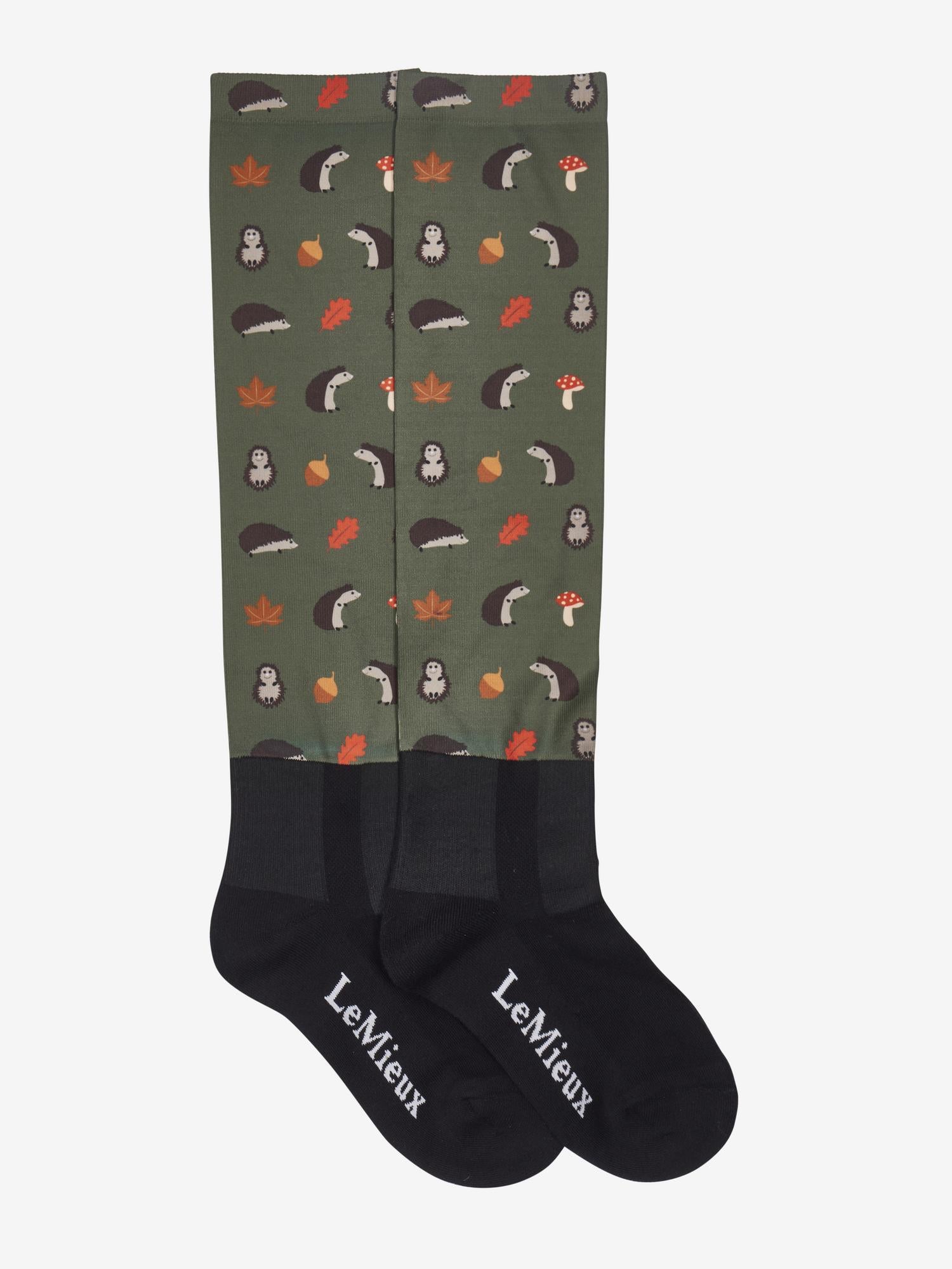 LEMIEUX HEDGEHOGS Footsie Socks: Equestrian Riding Socks with Unique Design