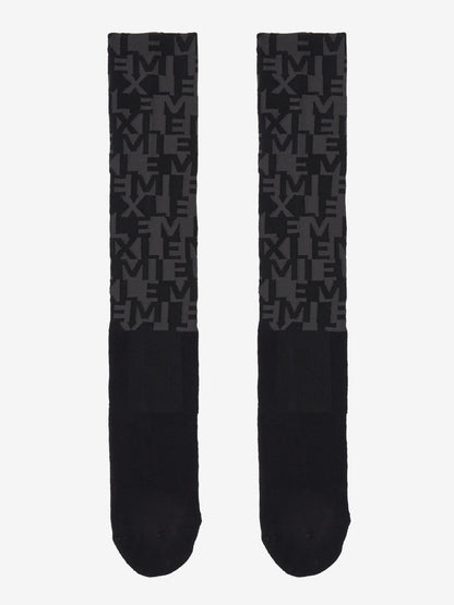 LEMIEUX Footsie Socks: Logo Navy Equestrian Socks for Riding Comfort & Style. Padded Sole, Moisture-Wicking. Available at Equiflair.