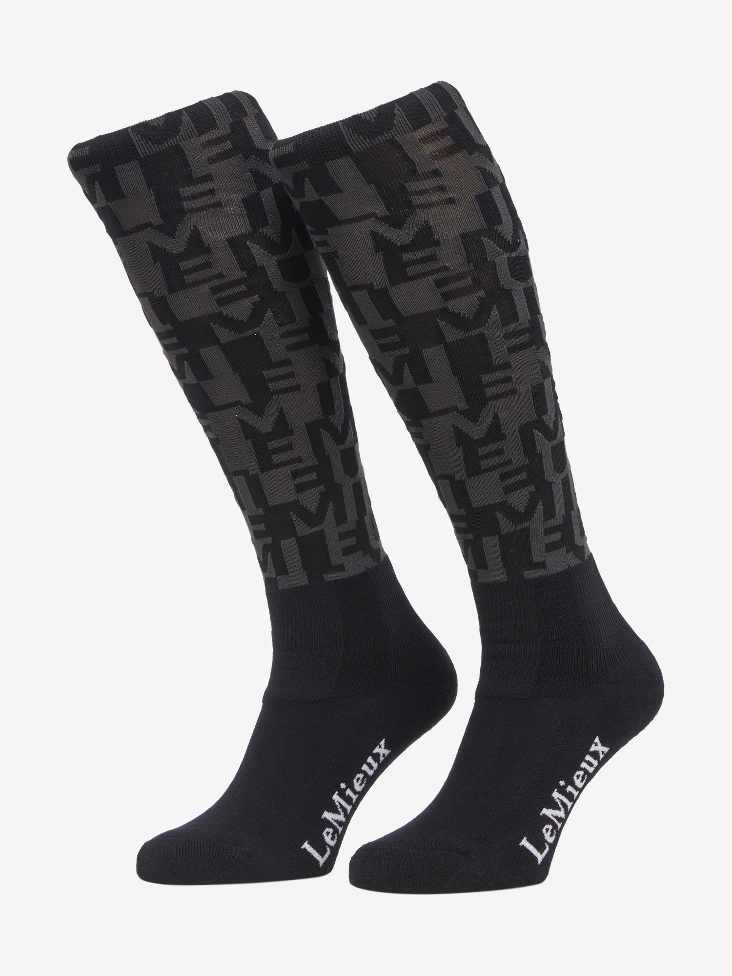 LeMieux Footsie Socks Logo Navy