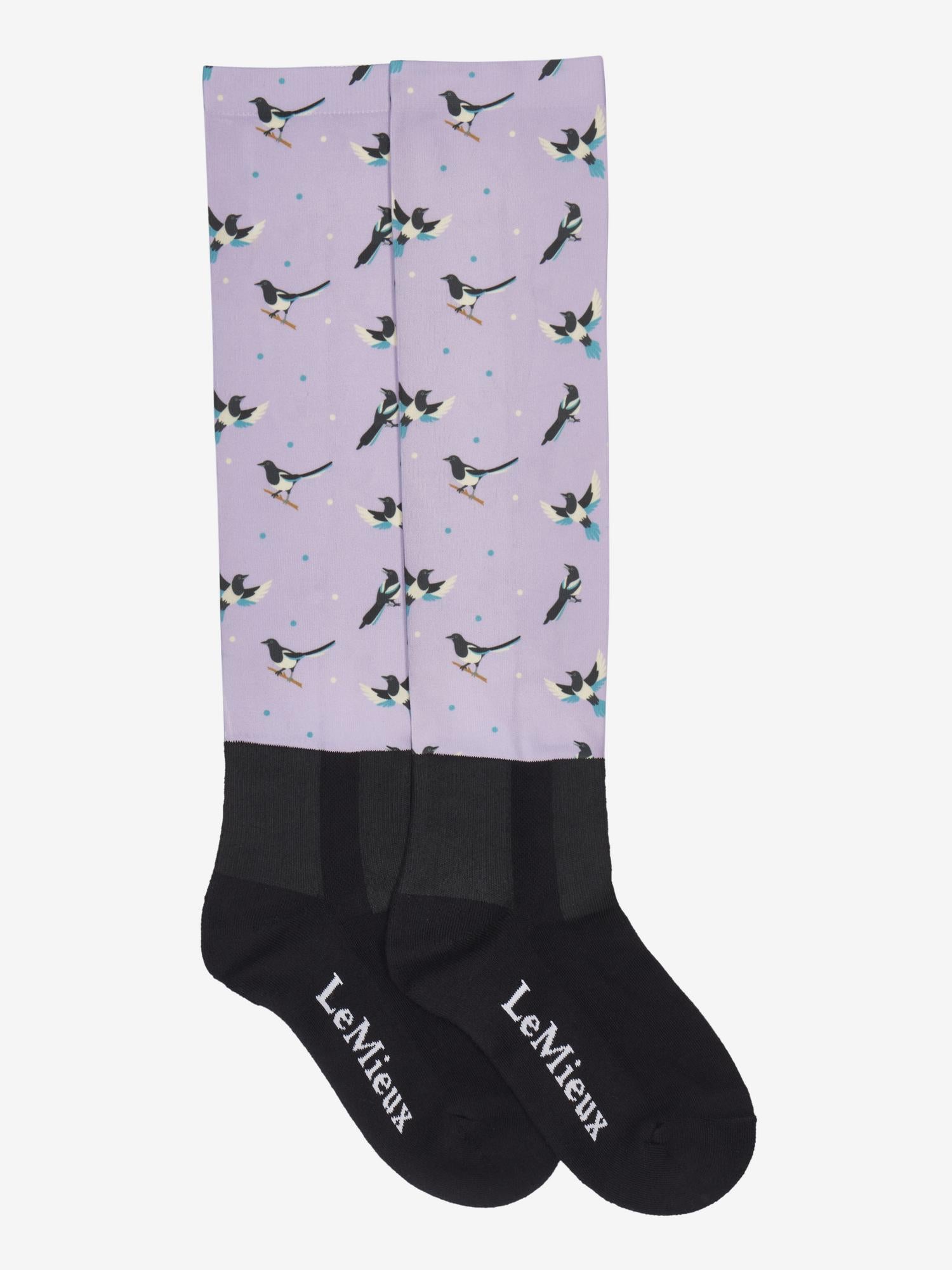LeMieux Footsie Socks Lucky Magpie Lilac