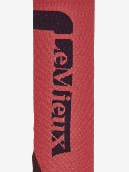 LeMieux Silicone Riding Socks Cranberry - Performance Equestrian Socks with Silicone Grip and Arch Support