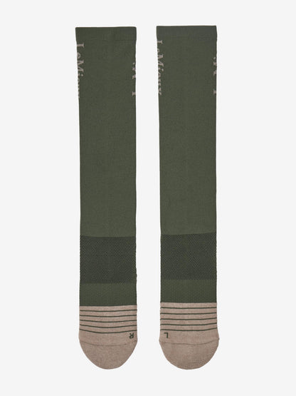 LeMieux Performance Socks Rosemary Green: Breathable Equestrian Riding Socks for Comfort & Performance