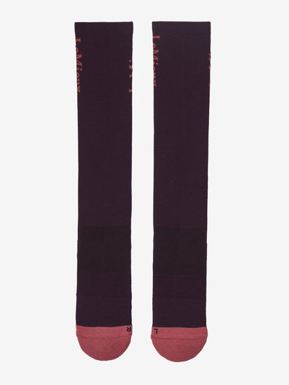 LeMieux Performance Socks - Damson Equestrian Riding Socks - Breathable, Comfortable, and Supportive for Horse Riding