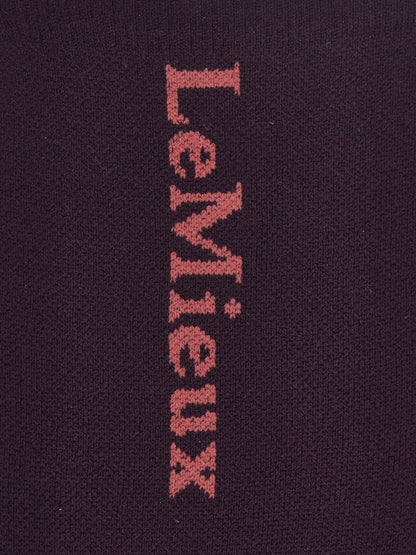 LeMieux Performance Socks in Damson: Breathable Equestrian Socks for Comfort and Support