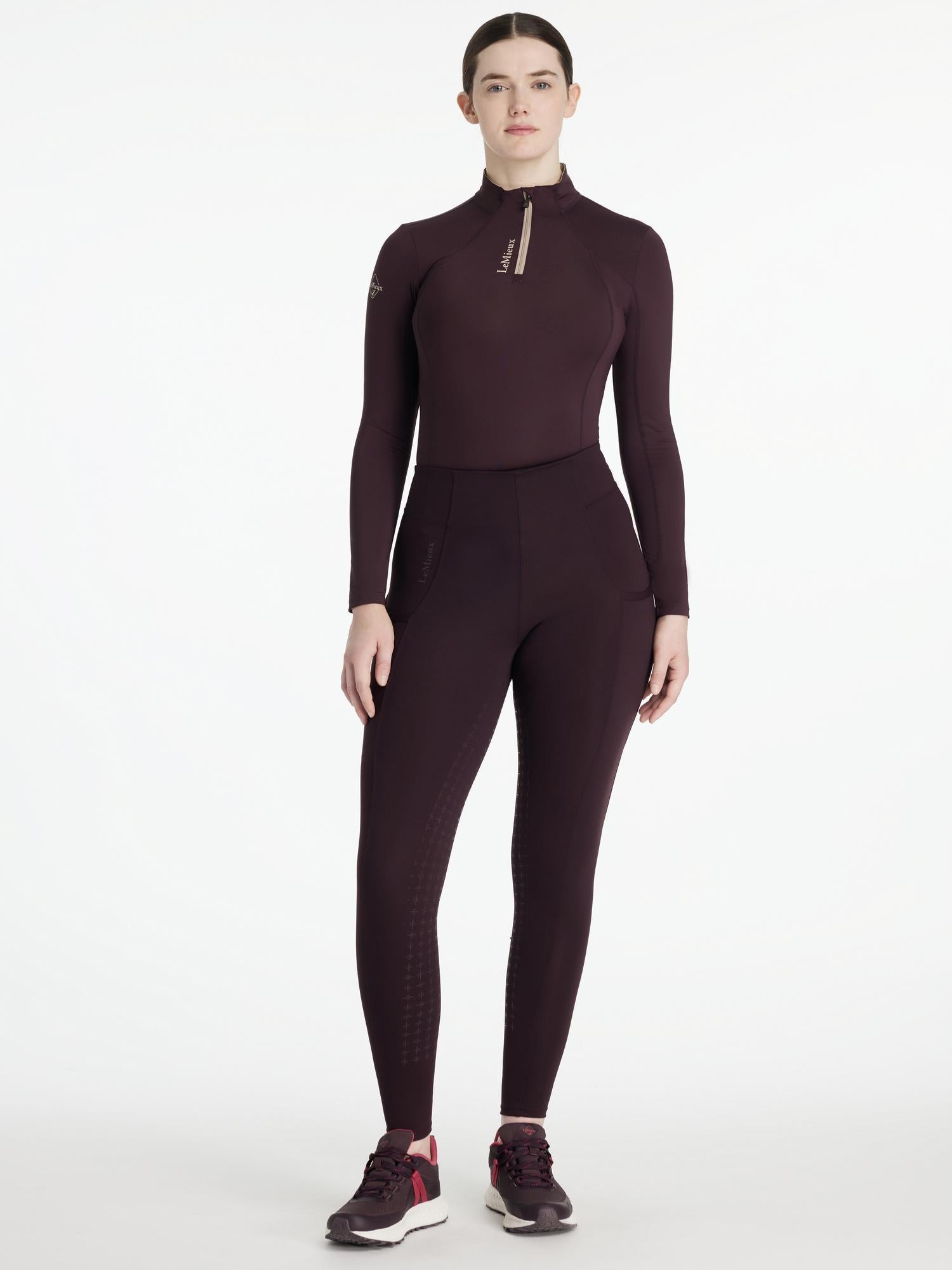 LEMIEUX NAOMI PULL ON BREECHES DAMSON: Stylish, comfortable equestrian riding breeches. LeMieux riding wear.
