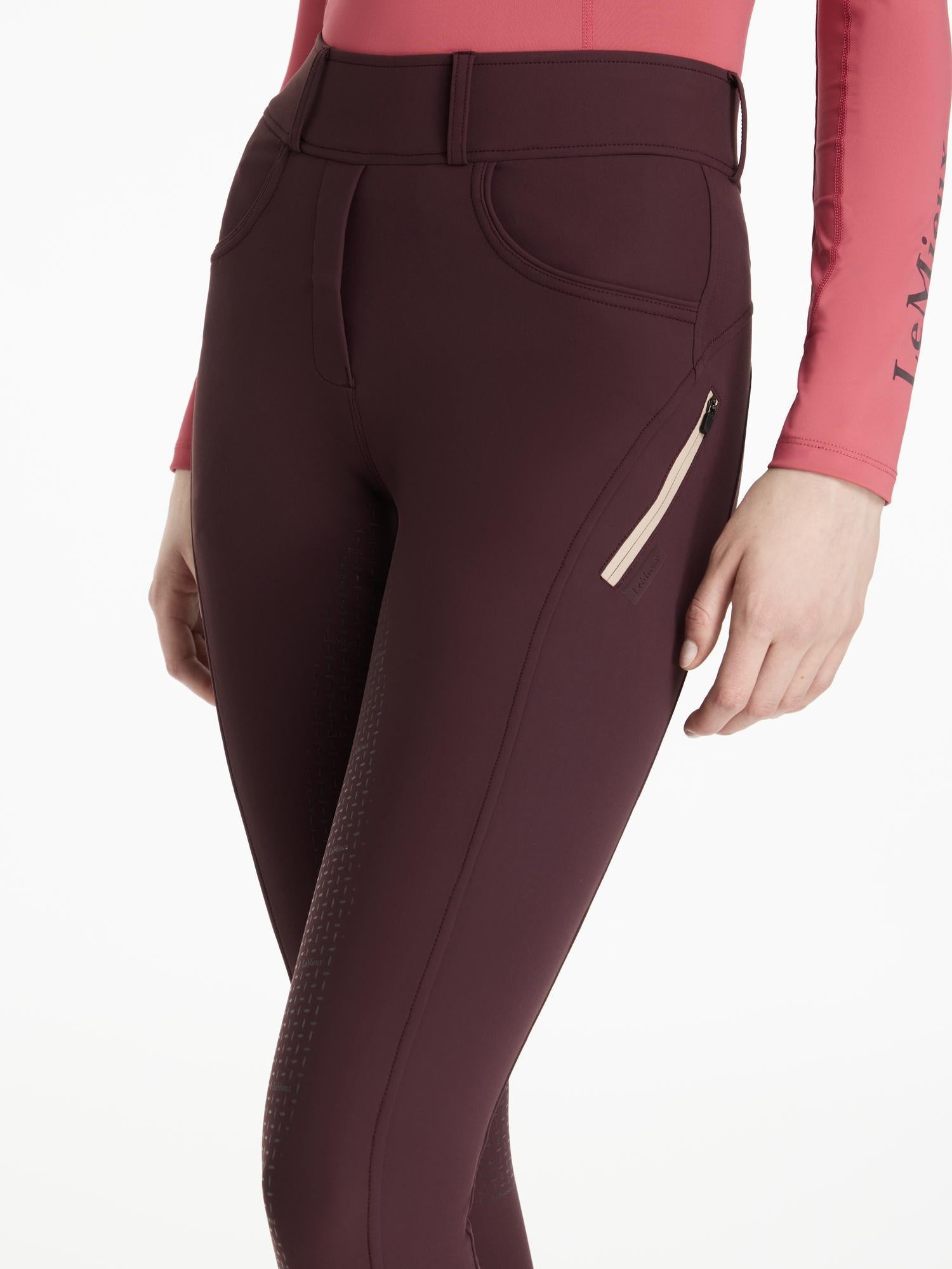 LeMieux Amy Brushed Breggings Damson
