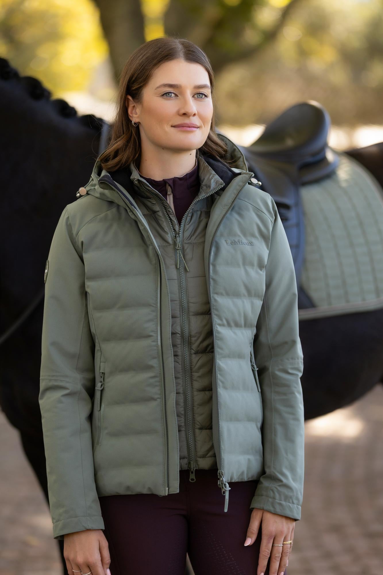 LeMieux Brooke Waterproof Hybrid Jacket Rosemary