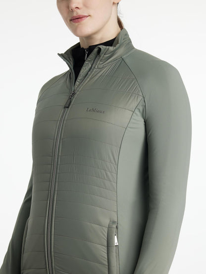 LeMieux Juliette Rosemary Jacket: Women's equestrian layering jacket, quilted, stylish and practical. Equiflair