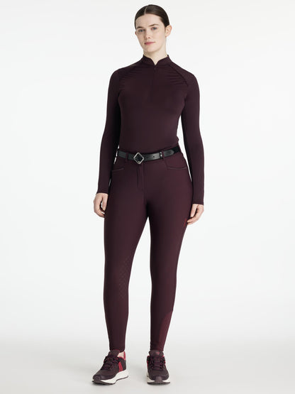 LEMIEUX ISABELLE Full Seat Breeches Damson: Stylish Equestrian Breeches for Women