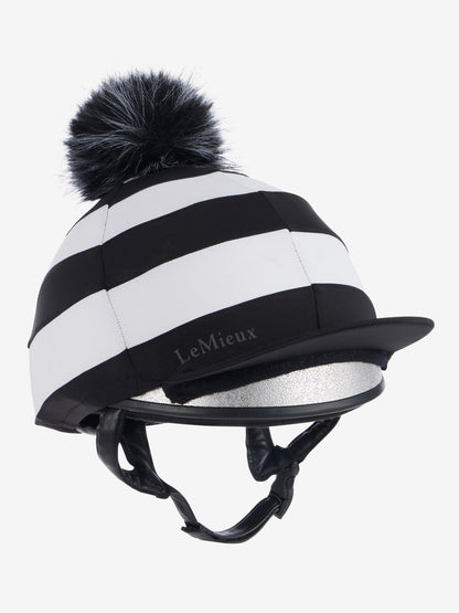 LeMieux Derby Pom Hat Silk Black | Equiflair