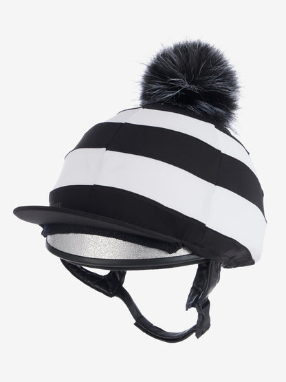 LeMieux Derby Pom Hat Silk Black | Equiflair