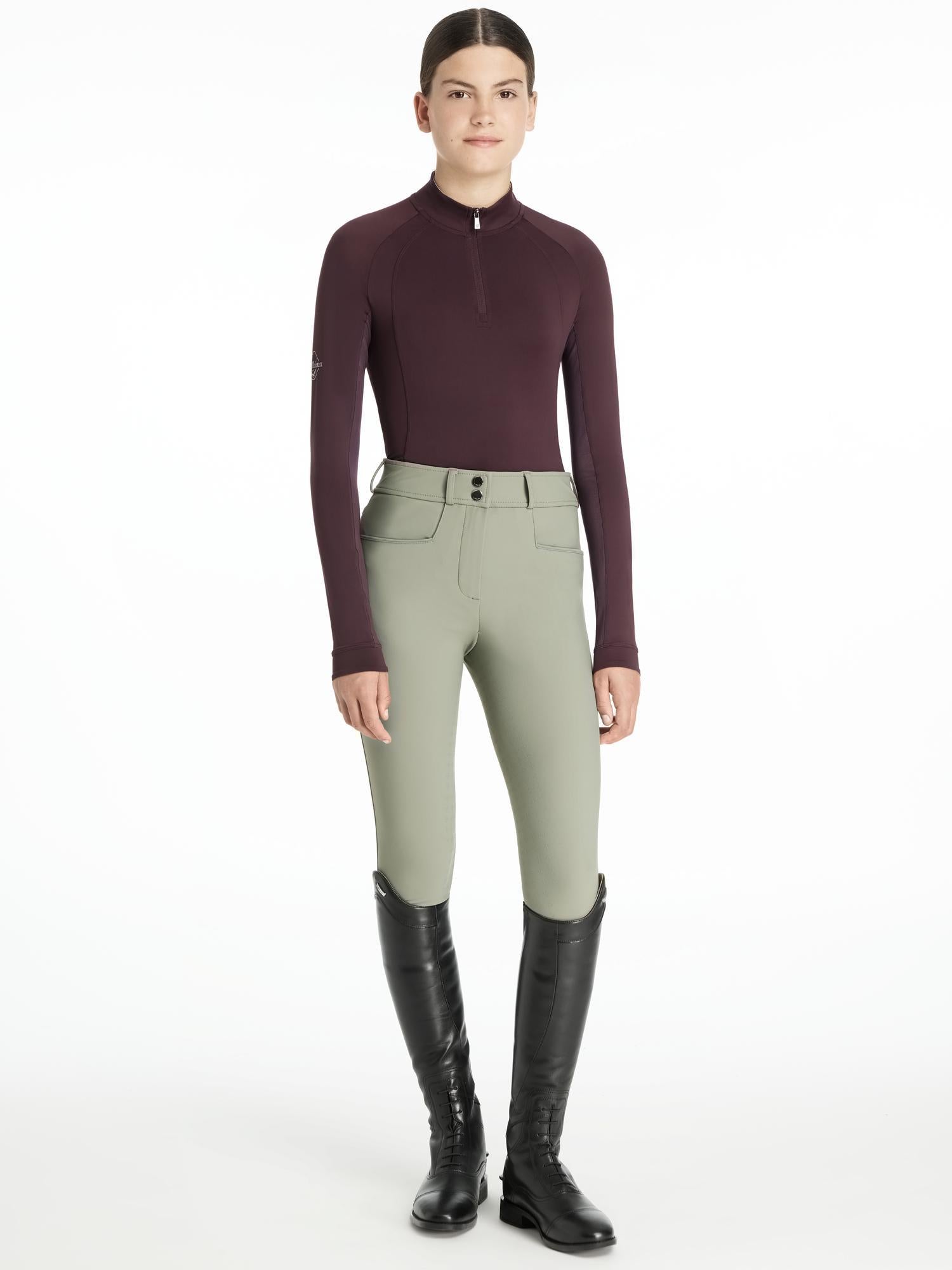 LeMieux Young Rider Hope Lightweight Base Layer - Damson equestrian apparel. Equiflair