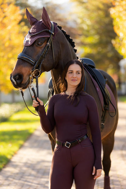 LeMieux Britney Seamless Long Sleeve Top Damson