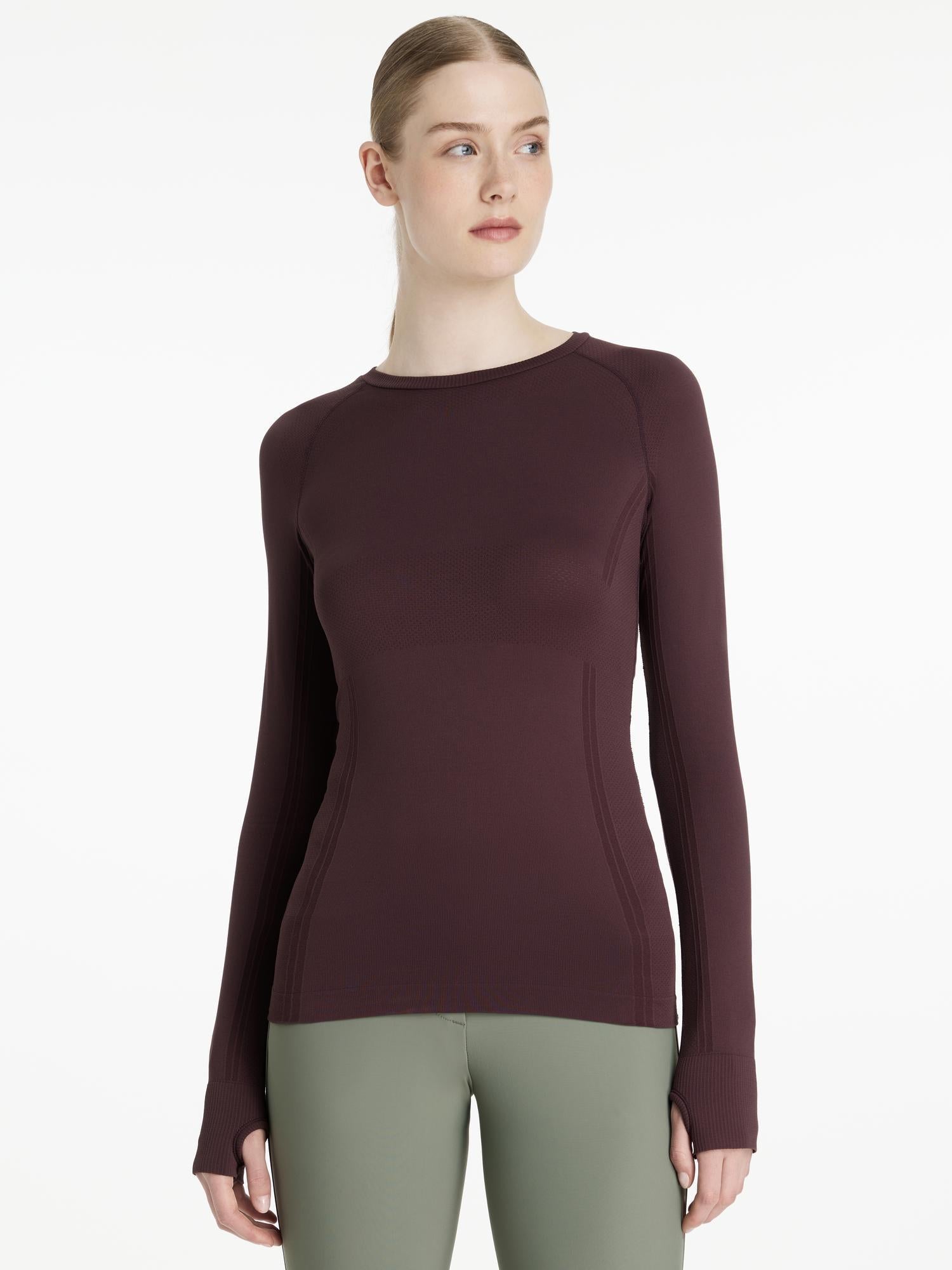 LeMieux Britney Seamless Long Sleeve Top Damson