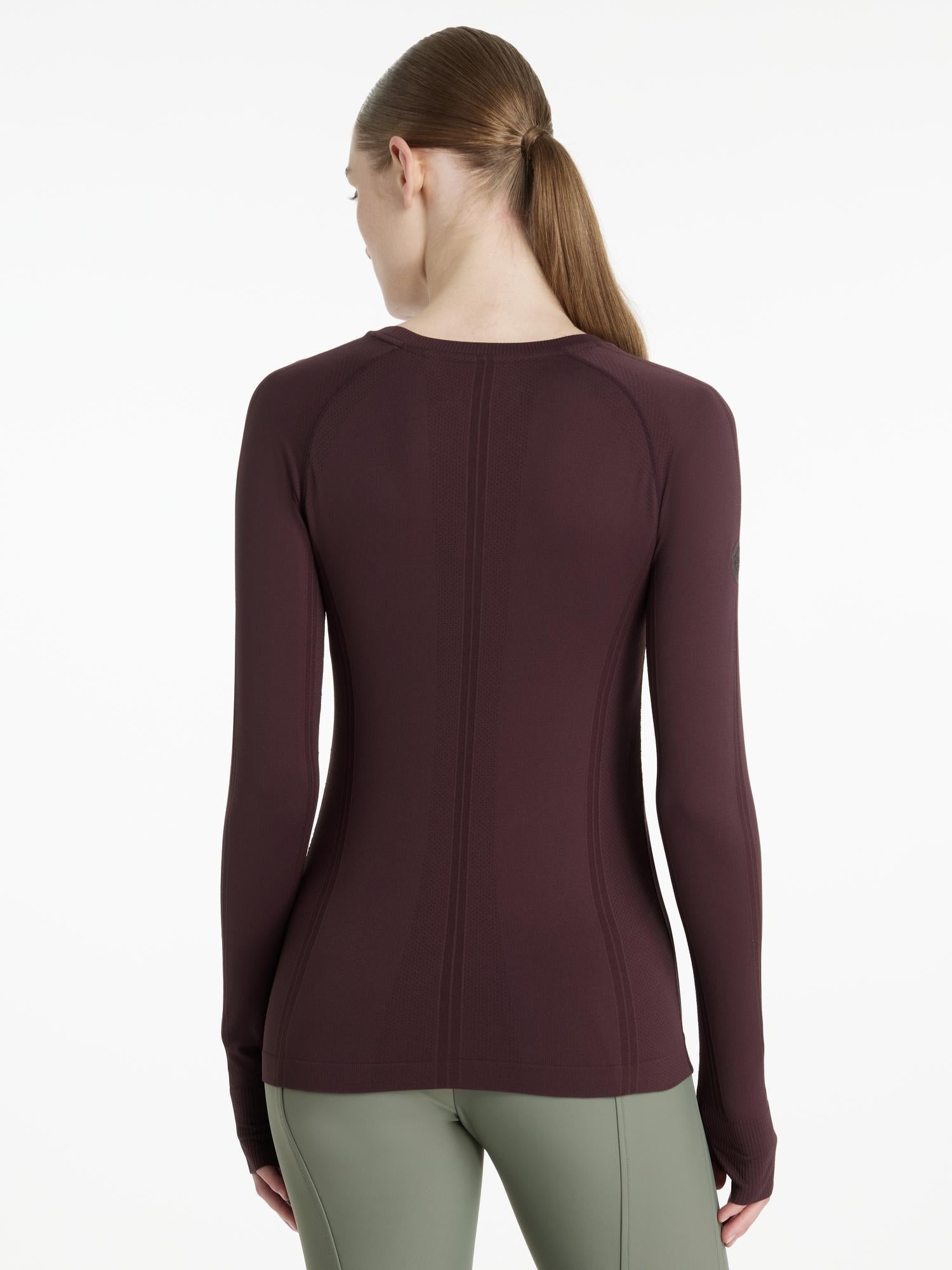 LeMieux Britney Seamless Long Sleeve Top Damson