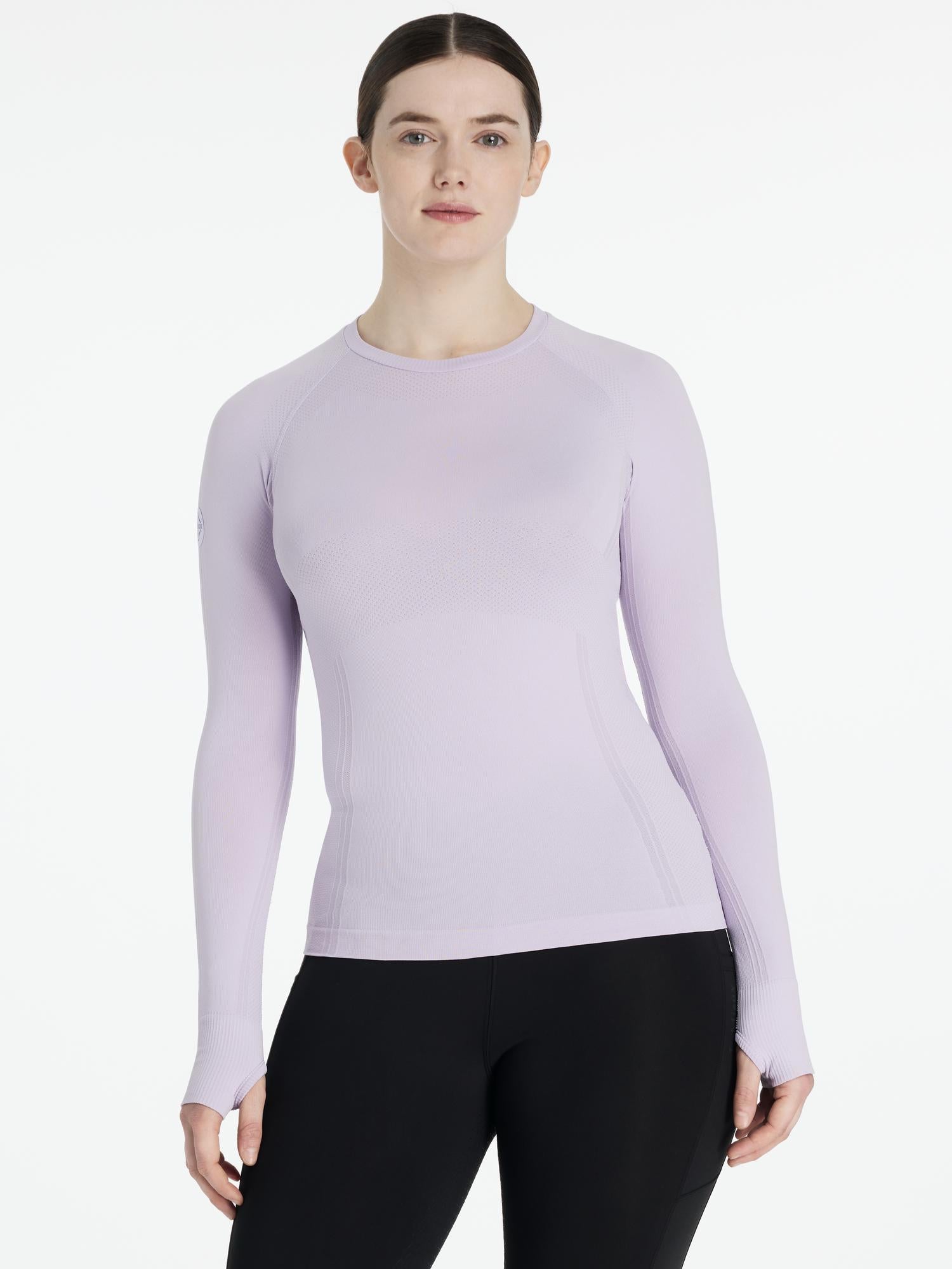 LeMieux Britney Seamless Long Sleeve Top Lilac