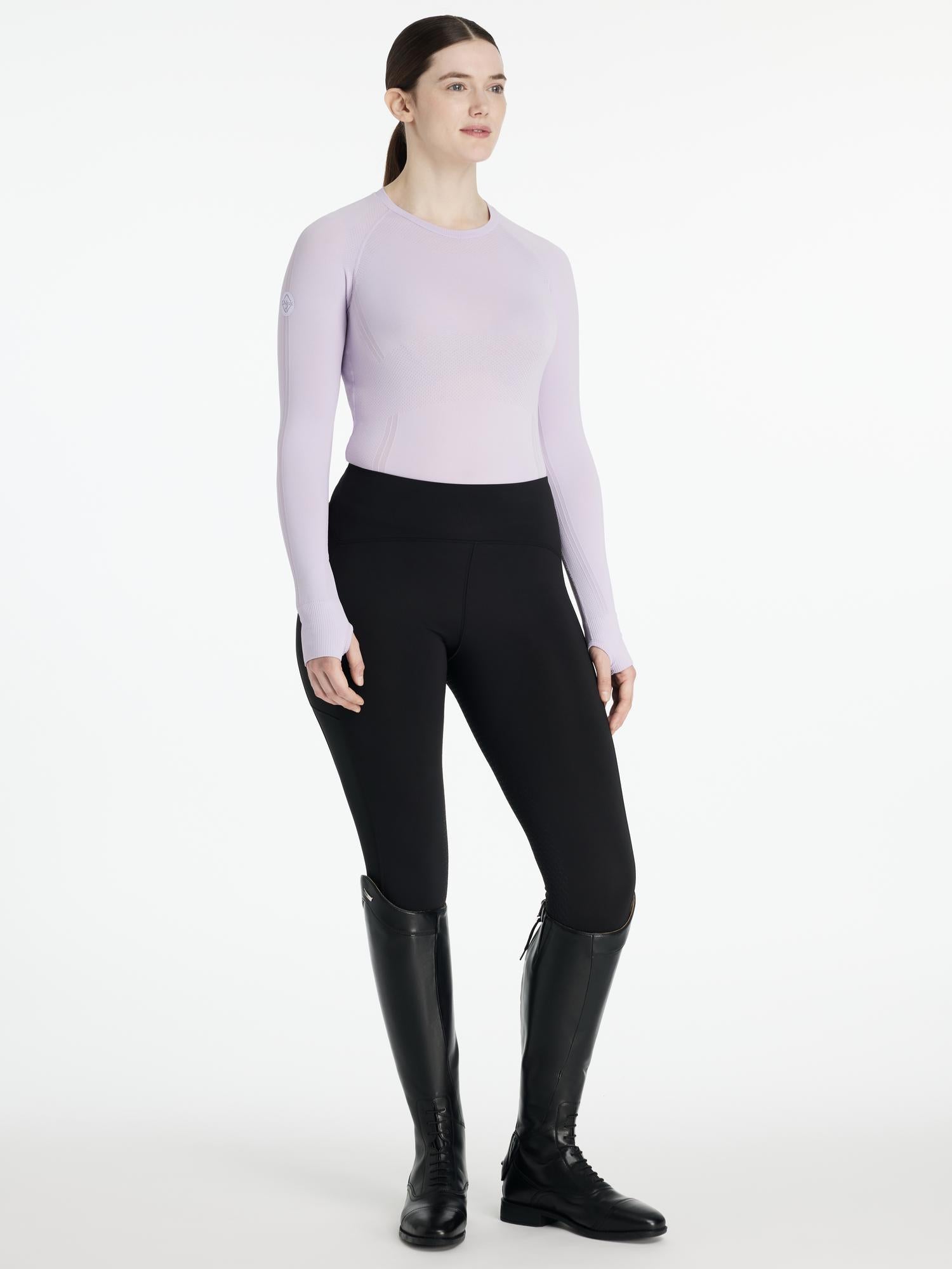 LeMieux Britney Seamless Long Sleeve Top Lilac