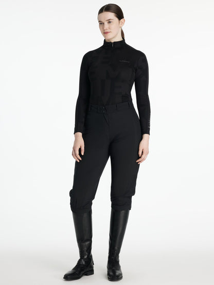 LeMieux Darcey Waterproof 3/4 Over Breeches Black
