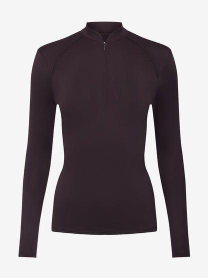LeMieux Heyden Damson Base Layer - Lightweight Long Sleeve Riding Shirt with UV Protection