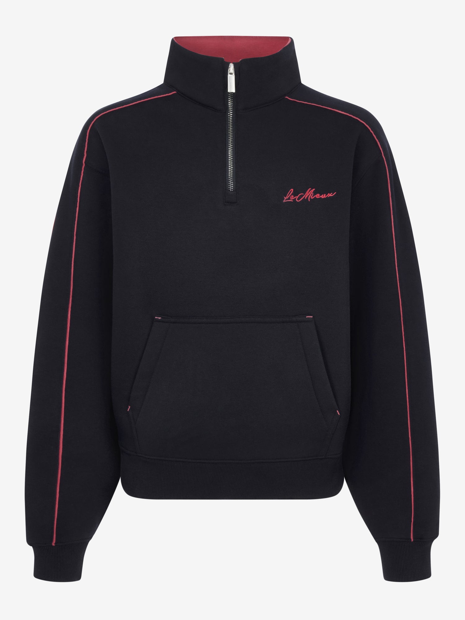LeMieux Young Rider Kate Quarter Zip Sweat Navy/Cranberry