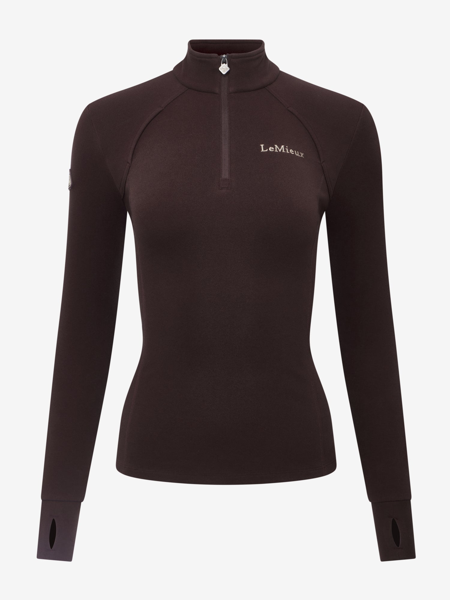 LeMieux Frances Quarter Zip Fleece Damson - Women's Riding Fleece with Thumbholes - Equiflair
