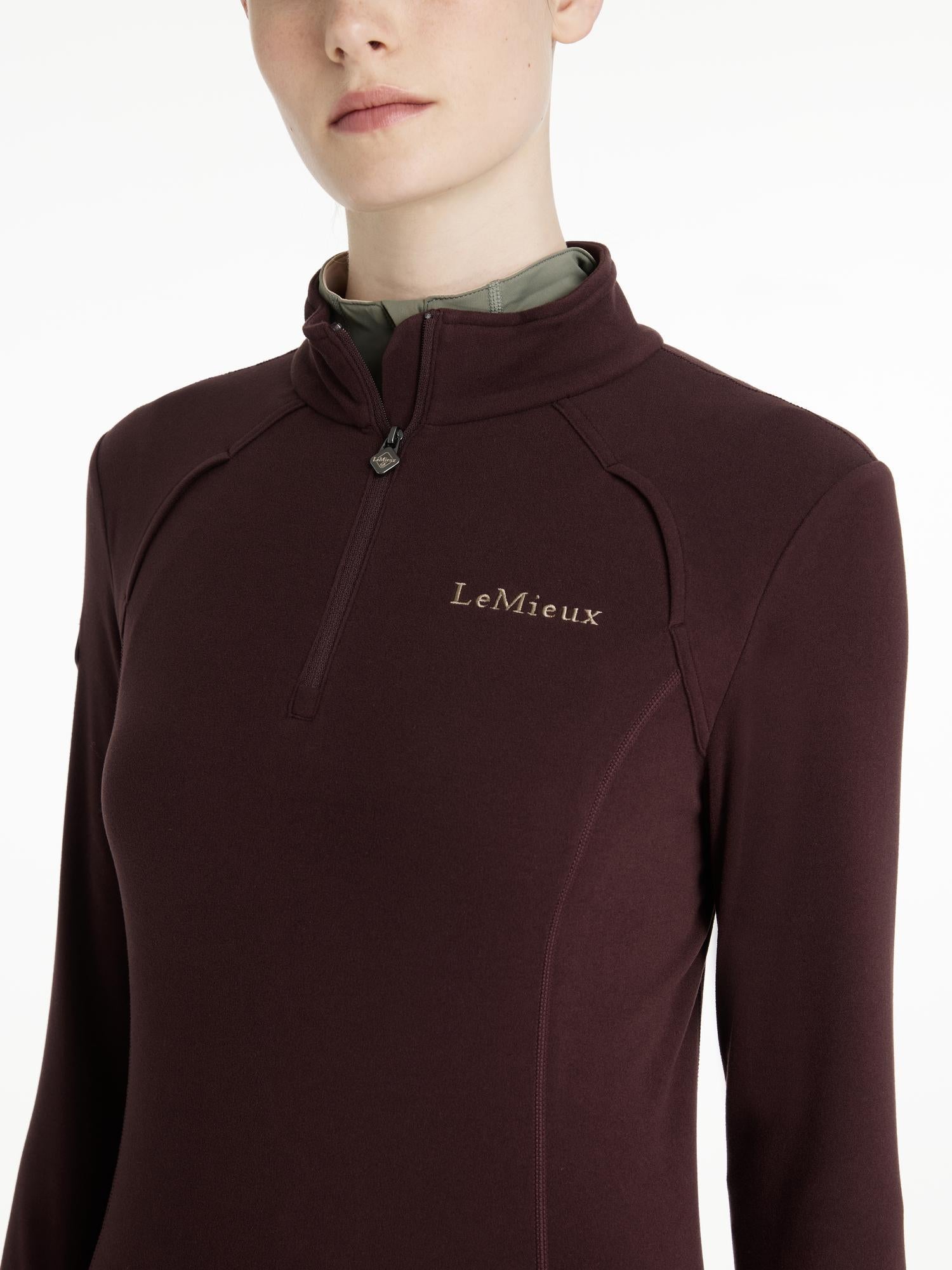 LeMieux Frances Quarter Zip Fleece in Damson - Lightweight Polar Fleece Top for Athletic Wear | Equiflair