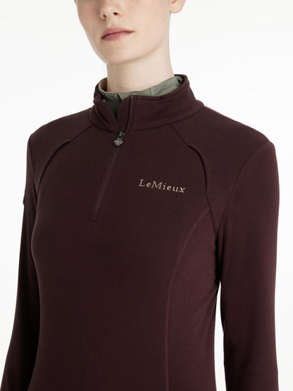 LeMieux Frances Quarter Zip Fleece in Damson - Lightweight Polar Fleece Top for Athletic Wear | Equiflair
