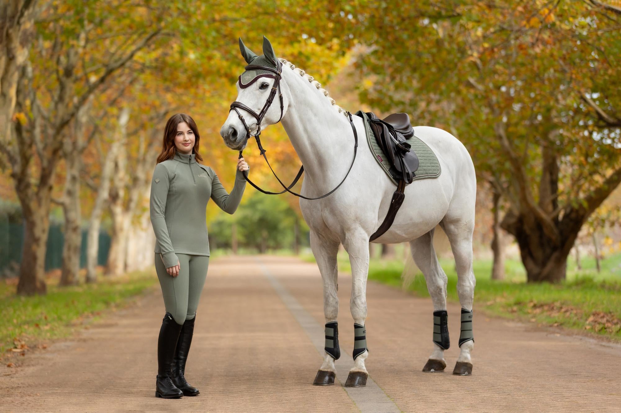 LE MIEUX FRANCES QUARTER ZIP FLEECE ROSEMARY Equiflair: Horse Riding Apparel Outdoors