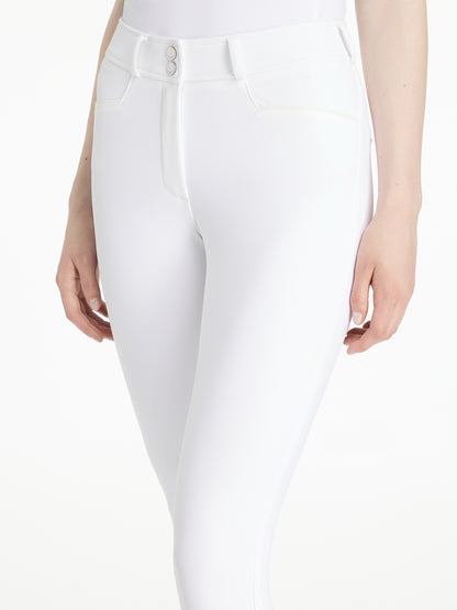 LeMieux Isabelle Knee Grip Breeches White | Equestrian Riding Pants