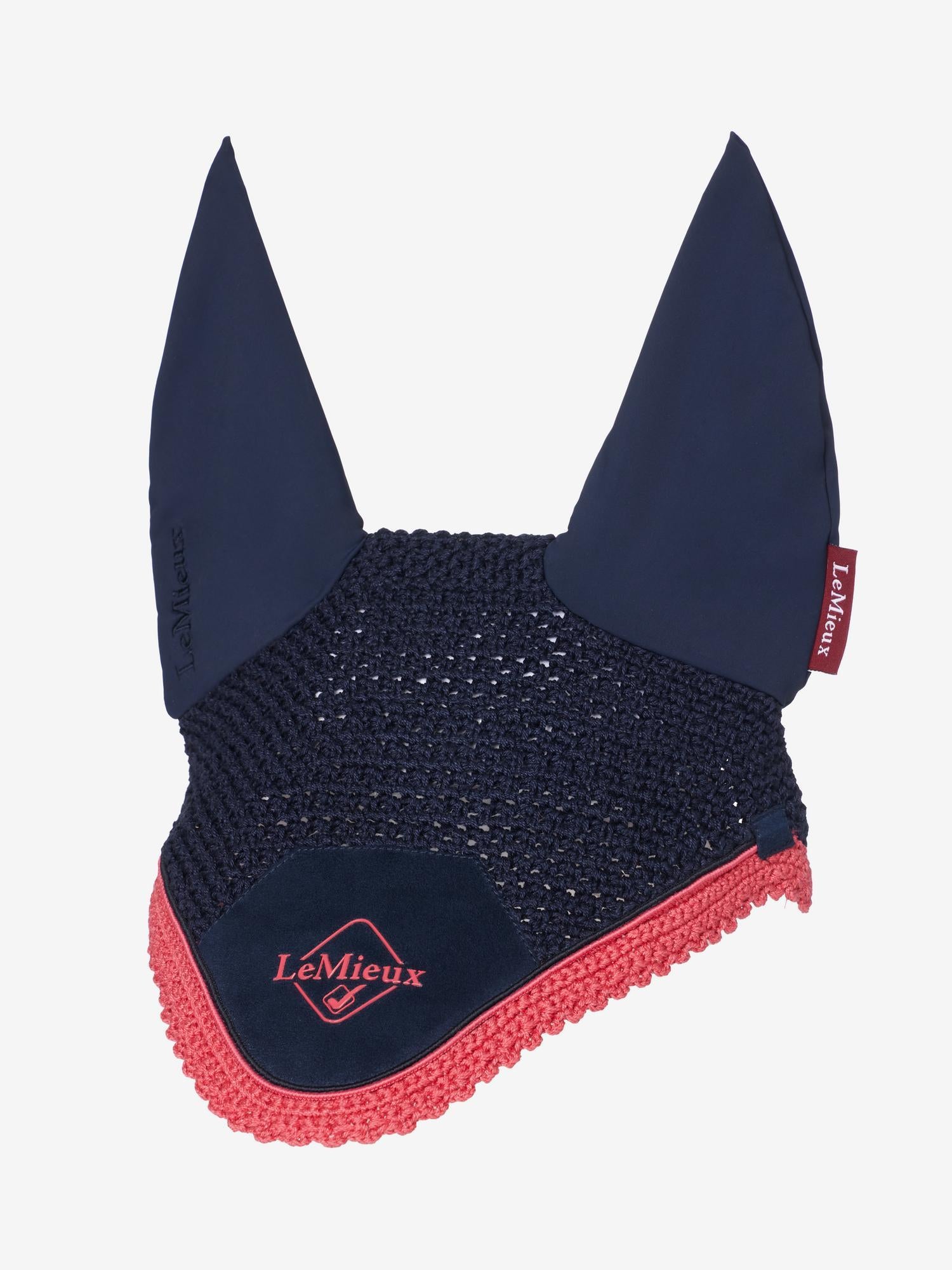 LeMieux Classic Fly Hood Navy/Cranberry