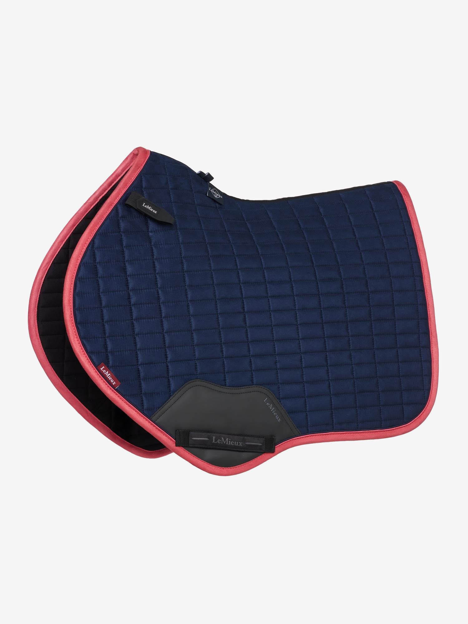 LeMieux Suede Close Contact Square Navy/Cranberry