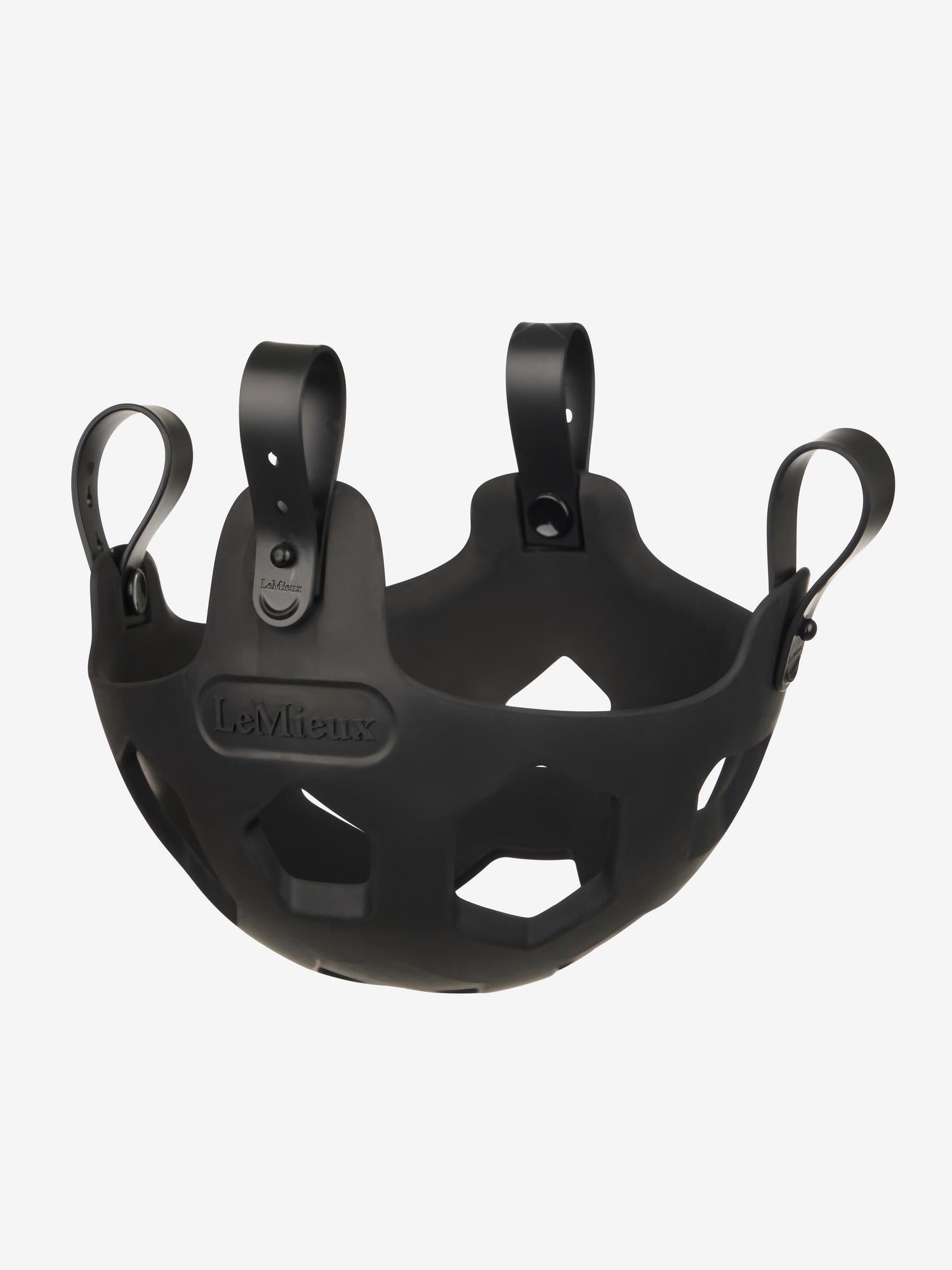 LEMIEUX NOMA Black Grazing Muzzle for Horses - Adjustable, Vegan, Ergonomic Design