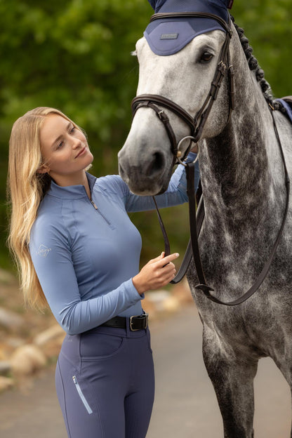 LeMieux Halle Lightweight Base Layer Powder Blue | Equiflair