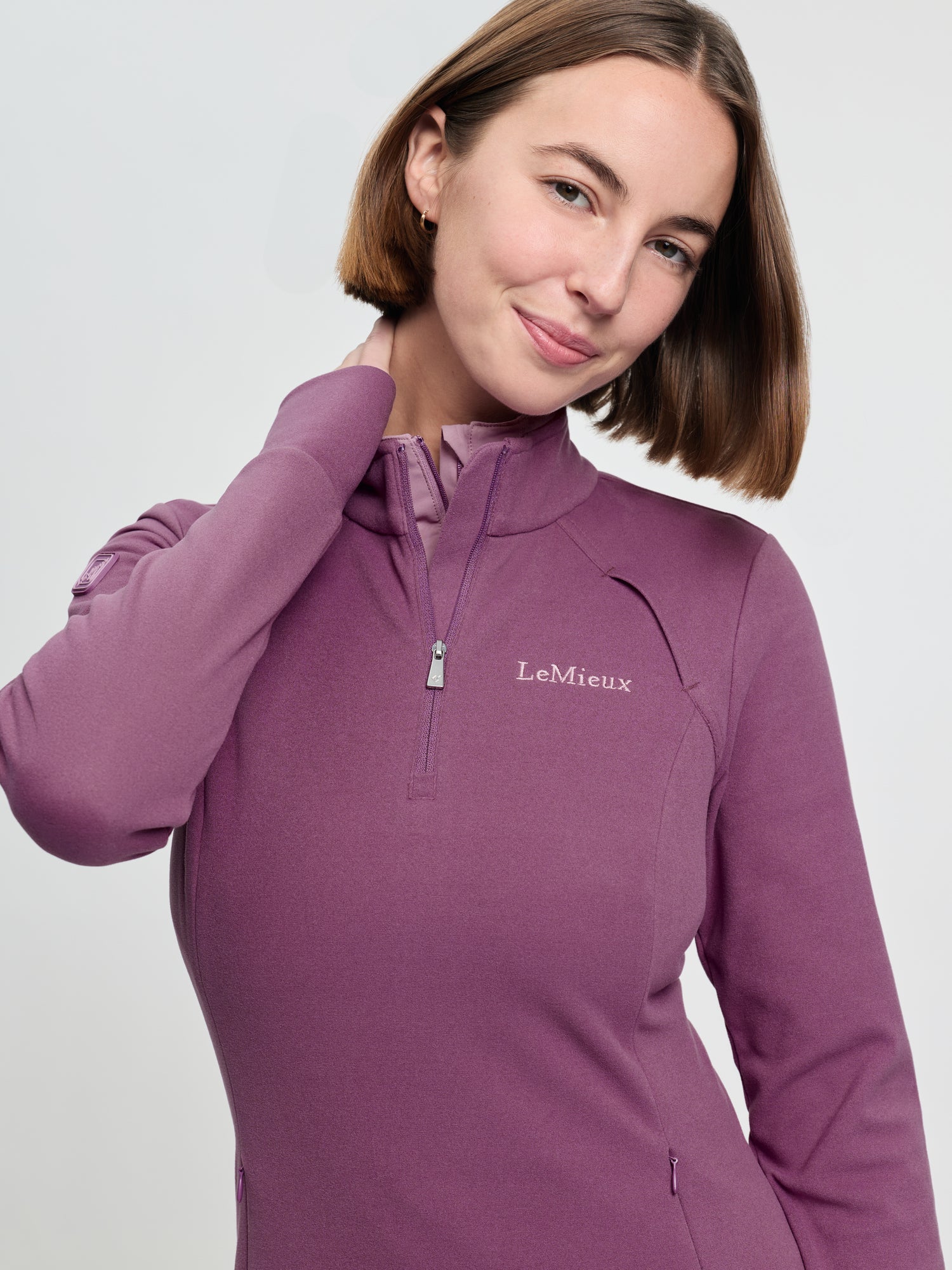 LeMieux Frances Quarter Zip Fleece Mallow