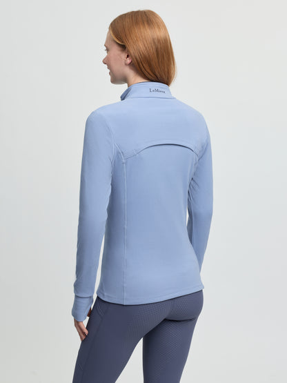 LeMieux Frances Quarter Zip Fleece Powder Blue | Equestrian Riding Apparel