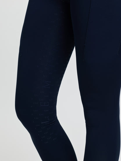 LeMieux Simone Cross Over Half Seat Pull On Navy | Equiflair