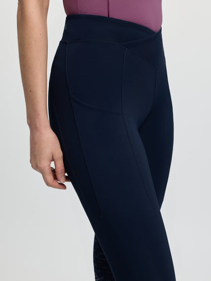 LeMieux Simone Cross Over Half Seat Pull On Navy | Equiflair