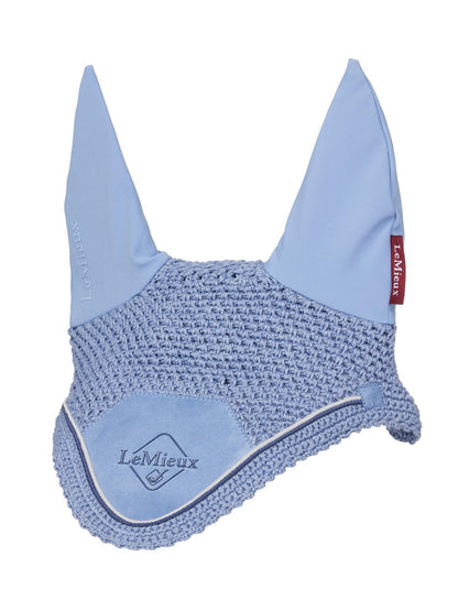 LeMieux Classic Fly Hood - Powder Blue Horse Ear Cover - Equestrian Fly Veil