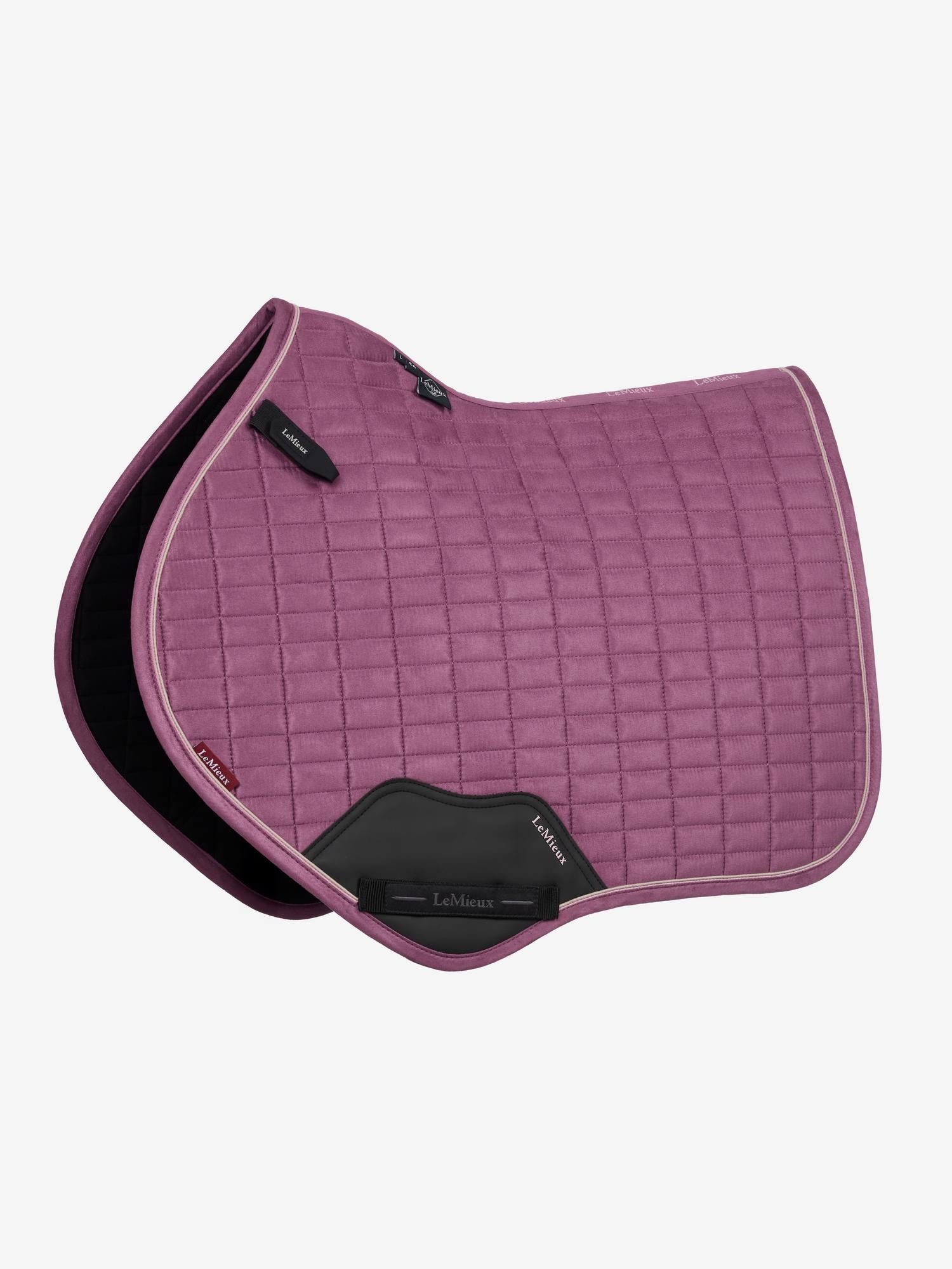 LeMieux Suede Close Contact Saddle Pad - Mallow. Premium Equestrian Horse Riding Pad by Equiflair.
