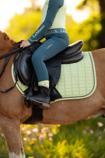 LeMieux Mini Suede Close Contact Square Saddle Pad Macaron