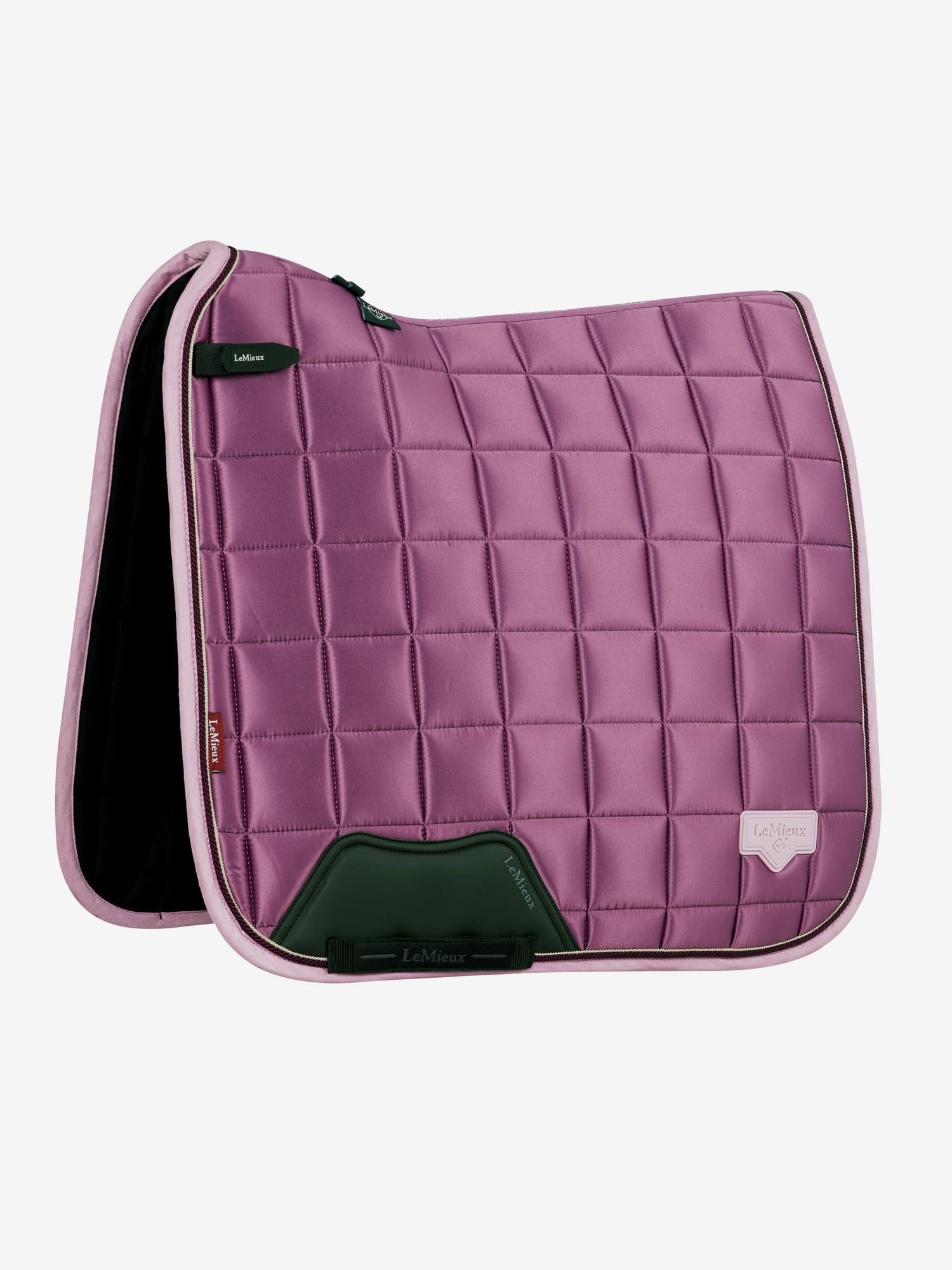 LeMieux Loire Classic Dressage Square Saddle Pad - Mallow. Stylish & Comfortable Equestrian Horse Riding Pad.