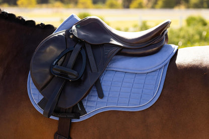 LeMieux Suede Half Pad Powder Blue | Equiflair