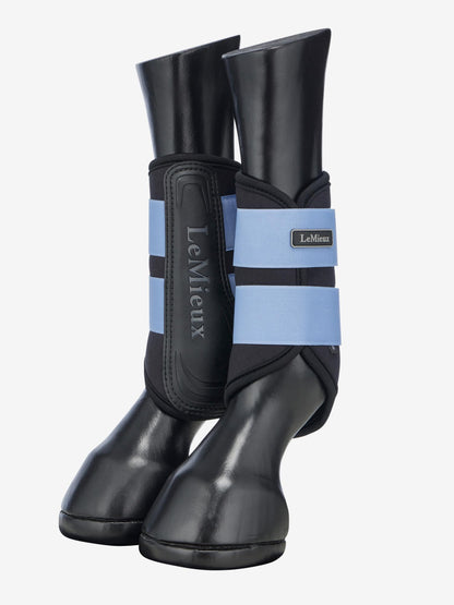 LeMieux AIR-TEK Grafter Brushing Boots Powder Blue Horse Equestrian Leg Protection Gear - Buy Now!