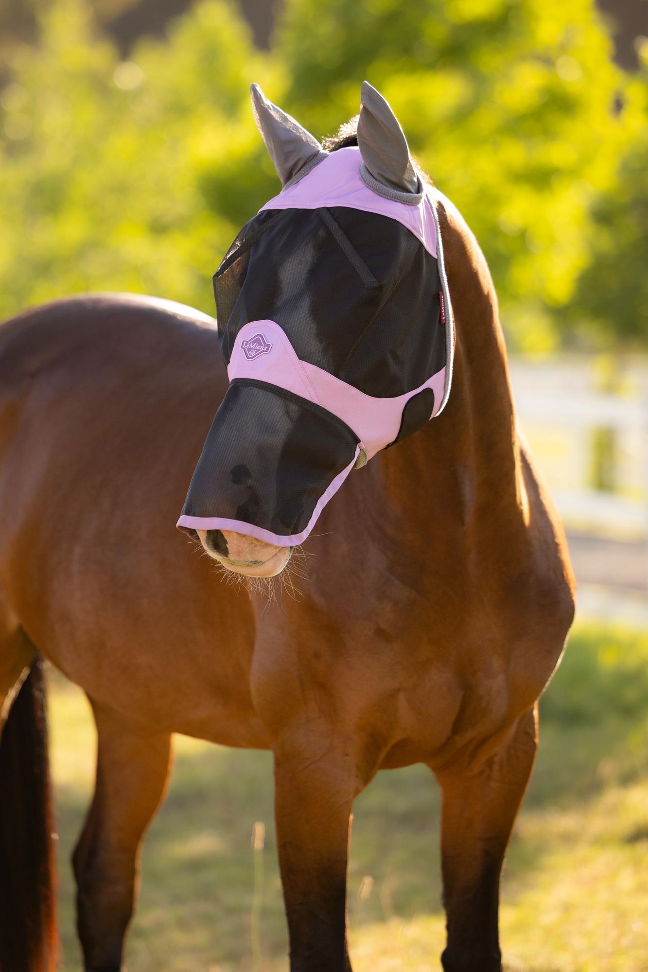 LeMieux Visor-Tek Full Fly Mask Fondant