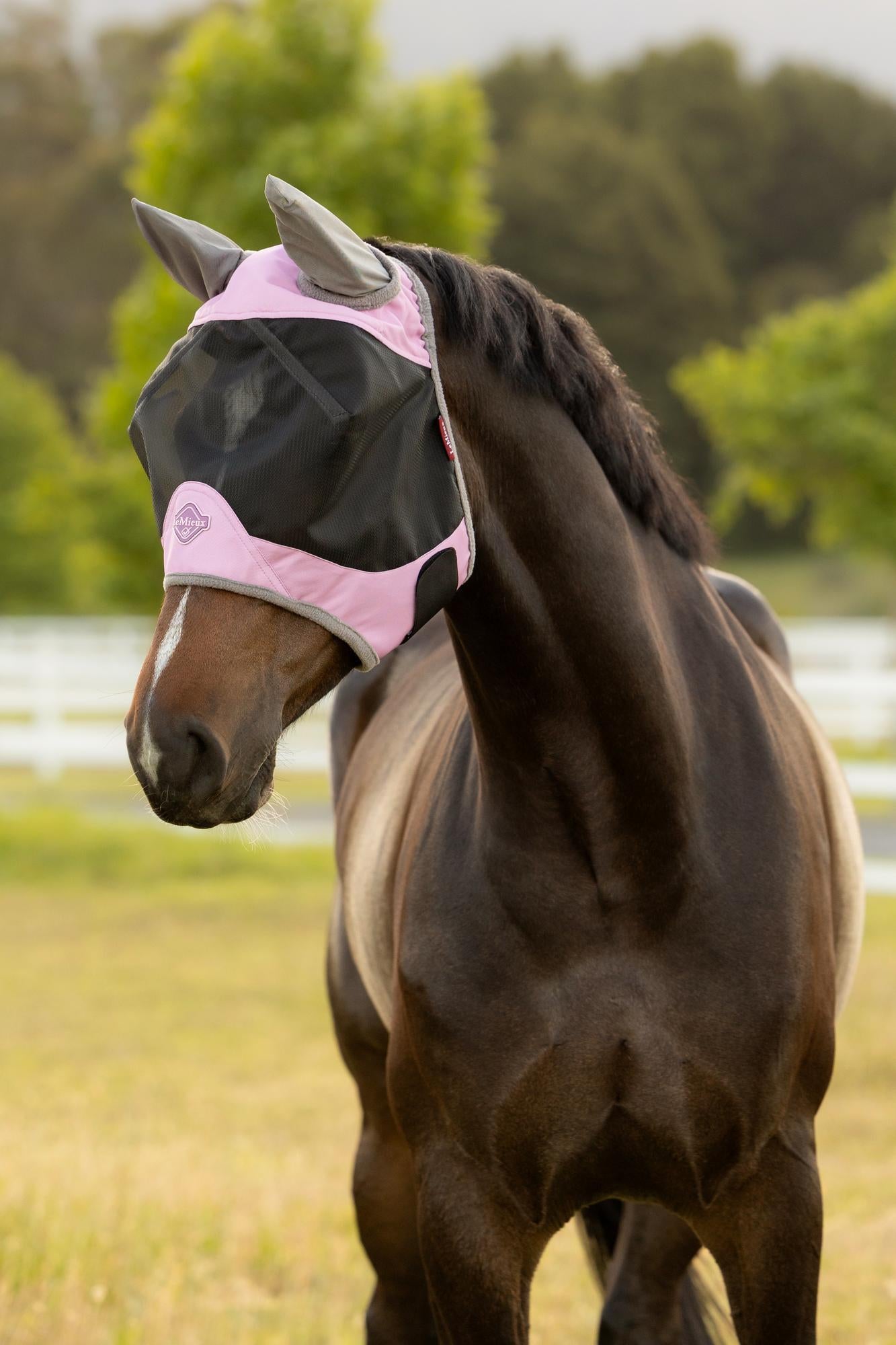 LeMieux Visor-Tek Half Fly Mask Fondant