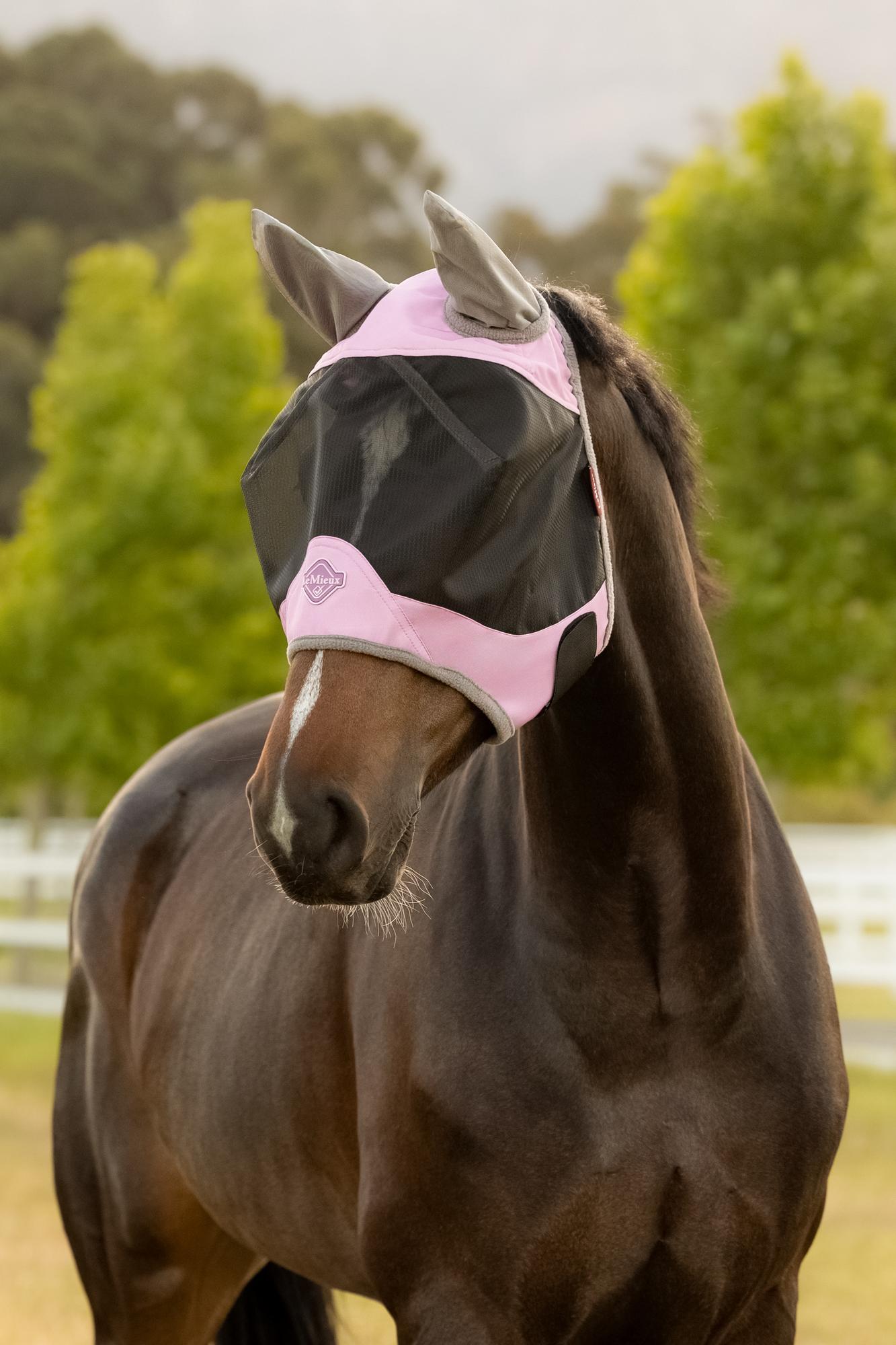 LeMieux Visor-Tek Half Fly Mask Fondant